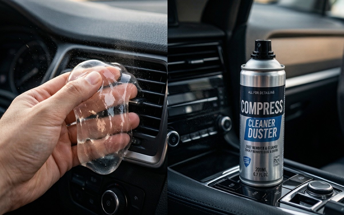 Best Car Cleaning Tools: Gel vs Compressed Air